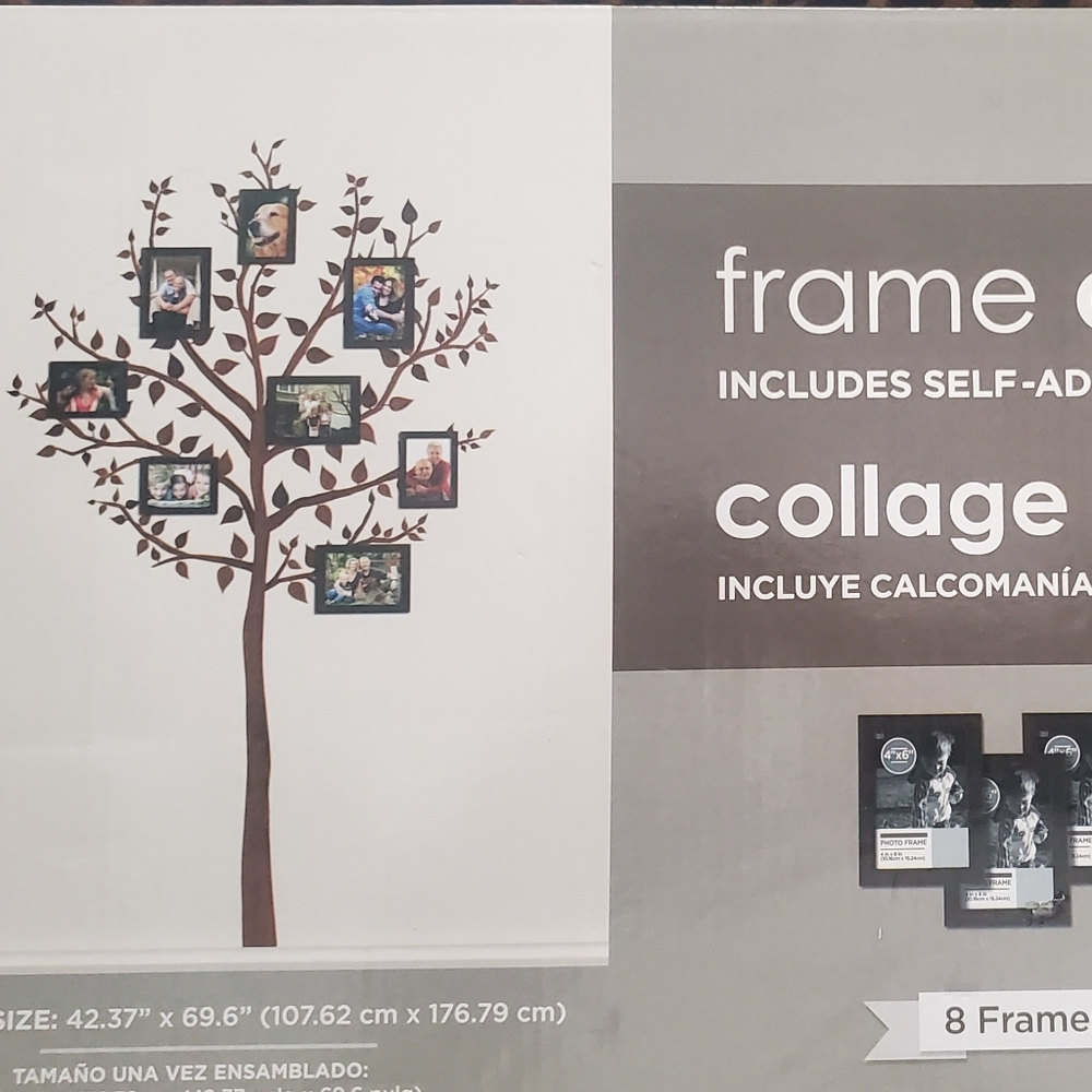 Family tree decals & frame collage